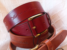 Cargar imagen en el visor de la galería, Cinturón Vaquetilla bordado 4 cm