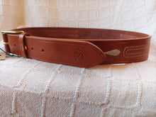 Cargar imagen en el visor de la galería, Cinturón Vaquetilla bordado 4 cm