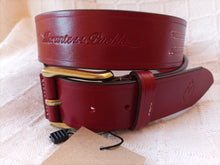 Cargar imagen en el visor de la galería, Cinturón Vaquetilla bordado 4 cm