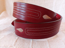 Cargar imagen en el visor de la galería, Cinturón Vaquetilla bordado 4 cm