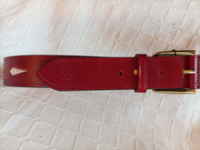 Cargar imagen en el visor de la galería, Cinturón Vaquetilla bordado 4 cm