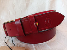Cargar imagen en el visor de la galería, Cinturón básico vaquetilla – elegancia artesanal y estilo taurino
