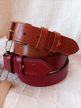 Cargar imagen en el visor de la galería, Cinturón básico vaquetilla – elegancia artesanal y estilo taurino